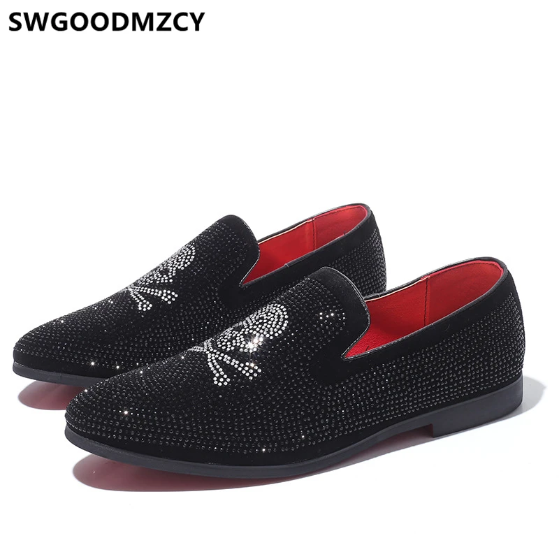 

Oxford Rhinestone Mens Dress Shoes Loafers Gents Shoes Vintage Shoes Men Classic Scarpe Uomo Eleganti Zapatos Italianos Hombre