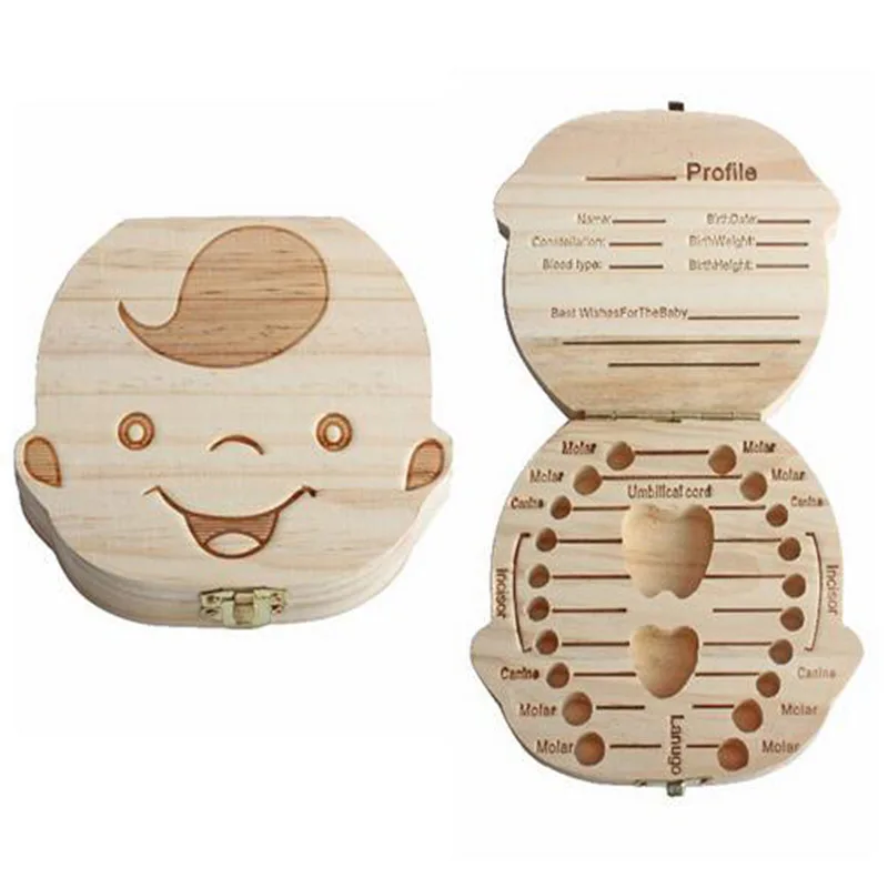 39 деревянных коробок-органайзеры для зубов маленьких девочек и мальчиков
