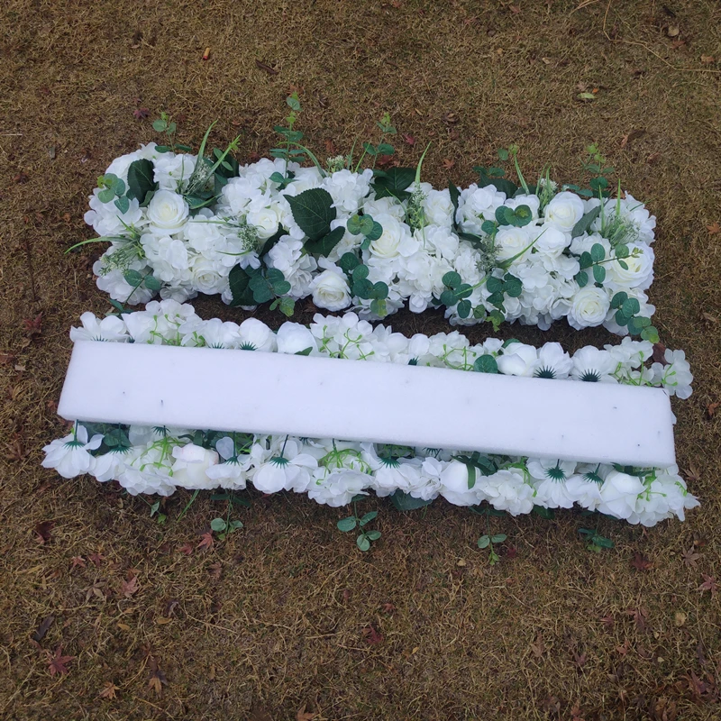 2 шт./лот 1 метр искусственные цветы ряд Свадебный декор цветок стена арочная