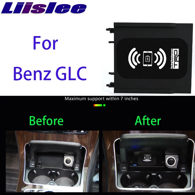 

Qi Wireless Charging Phone Holder Qi Wireless Charger For Mercedes-Benz GLC-Class X253 C253 2015~2020