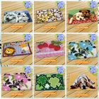 Новый декоративный цветок ковер комплект для вязания крючком DIY подушечный коврик цветок крюк с защелкой ковер комплект рукоделие крючком вышивка