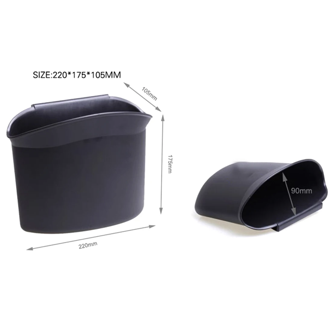 

Mini Opening Design Waste Trash Bin Rubbish Can Storage Garbage Box Dust Organizer for Car Home Office