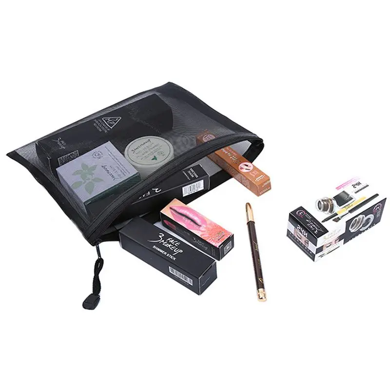 Best Casual Travel Cosmetic Bag neutral Zipper Make Up Transparent Makeup Case Organizer Storage Pouch Toiletry Beauty Wash Kit | Дом и сад