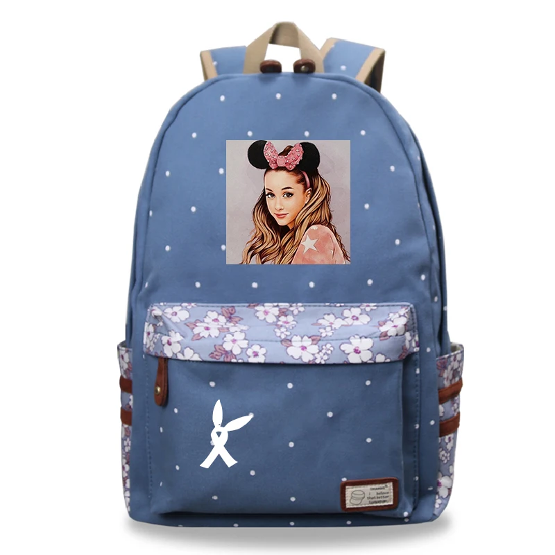 10 Mochila Feminina Ariana Grande рюкзак для ноутбука женский рюкзак для путешествий цветок волнистая точка школьные сумки для девочек-подростков - Цвет: 10