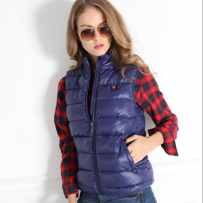 ZYNNEVA женский жилет с электрическим подогревом зимний хлопковый теплый уличная