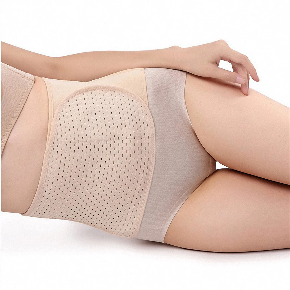 Cintur&oacute;n transpirable posparto para embarazadas, cors&eacute; ombligo vendaje de bandas, afeitadora corporal, cintur&oacute;n de cintura para el cuidado Prenatal, pretina adelgazante-4