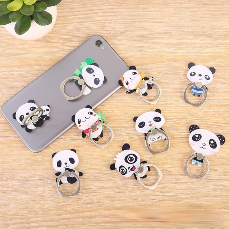 

Universal 1PC Panda Bear Cute Animal Mobile Phone Stand Holder Finger Ring Smartphone Cartoon Holder Stand for All Phone