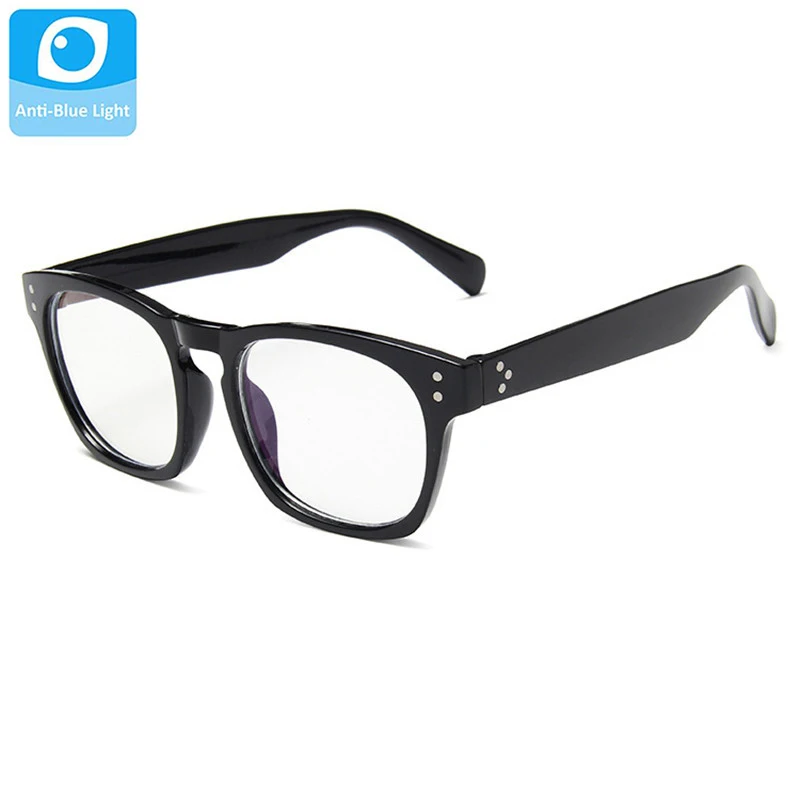 Очки в стиле ретро с защитой от синего света и квадратной оправой женские