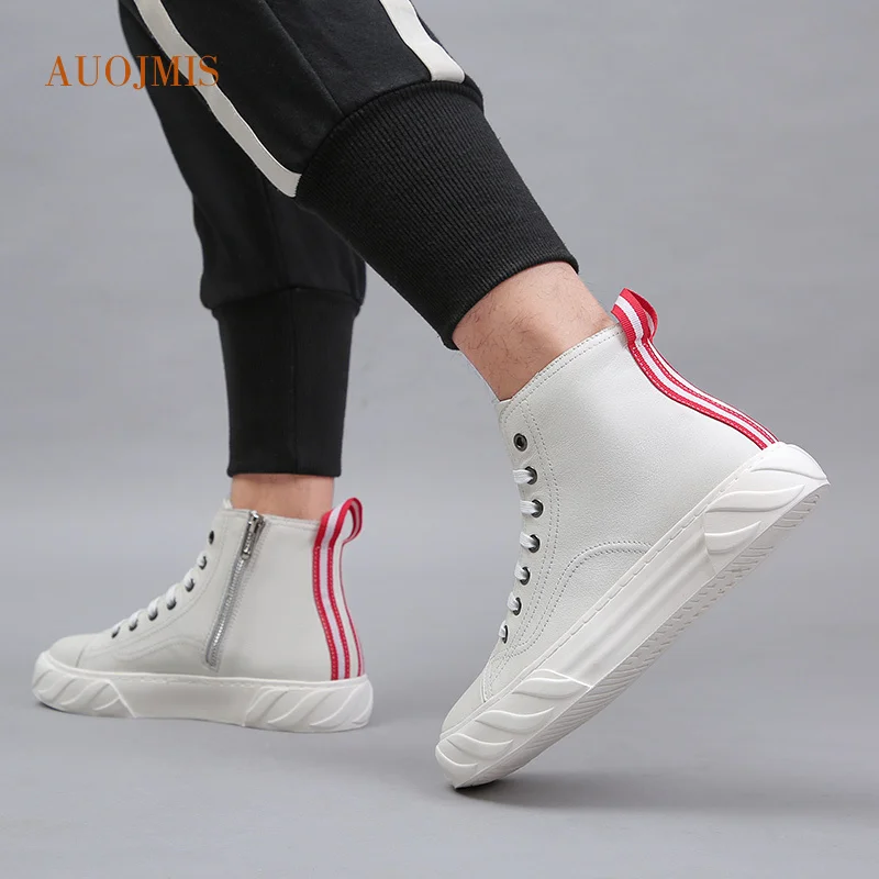 Мужские замшевые туфли дышащая Белая обувь на осень | Обувь