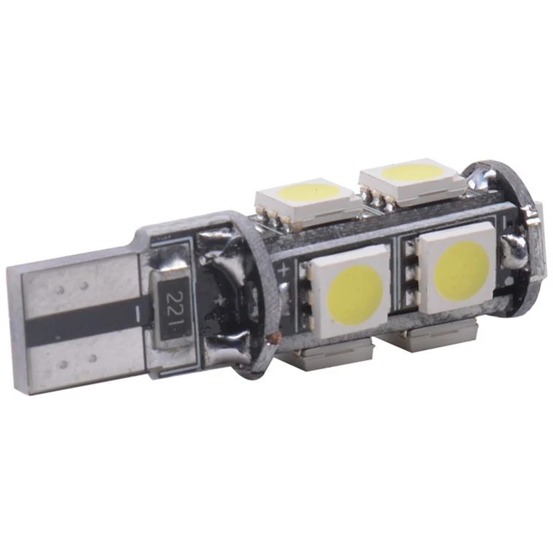 T10 194 168 9 SMD 5050 Автомобильный светодиодный светильник Canbus W5W для автоматического