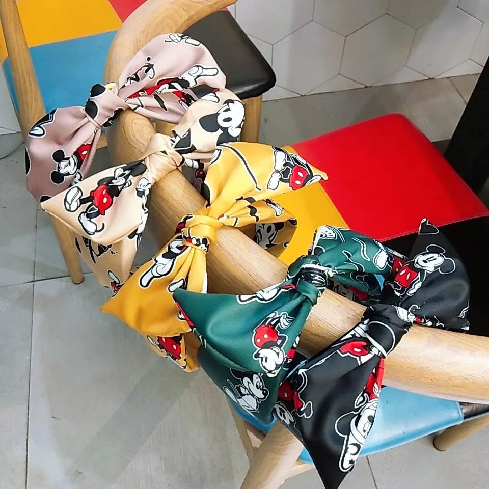 Бантик тюрбан Женская эластичная повязка на голову Микки Маус уши аксессуары для