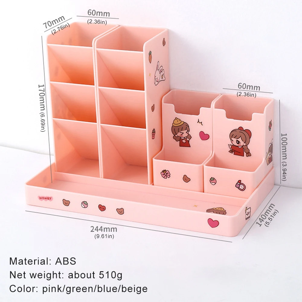 

Multifunctional Desktop Organizer Pen Holder Stationery Storage Box School Office Supplies Stationery Organizer Stand Pen Holder