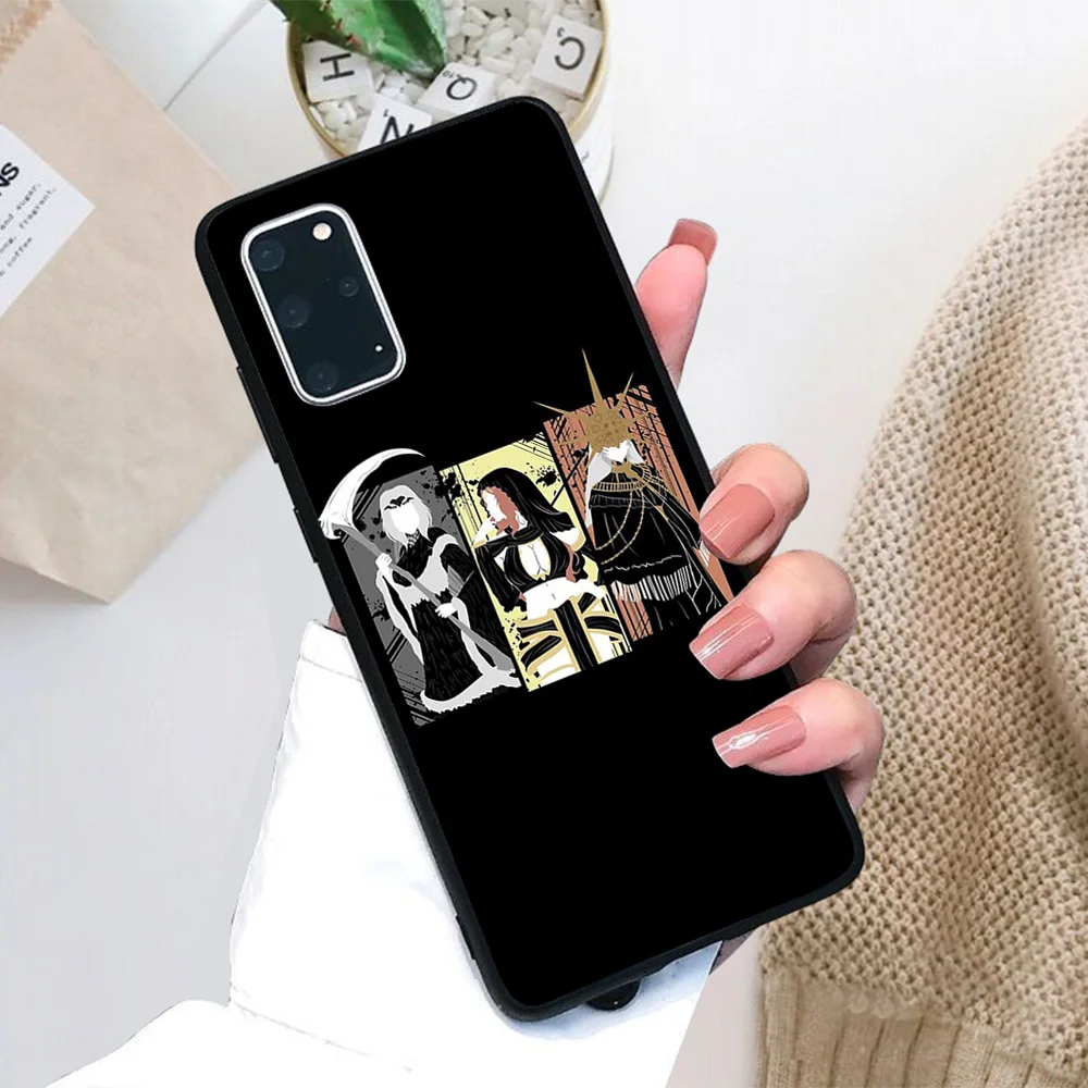 

For Samsung Galaxy Dark Waifus Soft TPU Black Border Samsung Galaxy Case