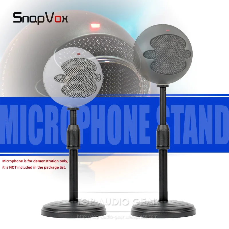 Регулируемая настольная подставка для микрофона держатель с круглым основанием