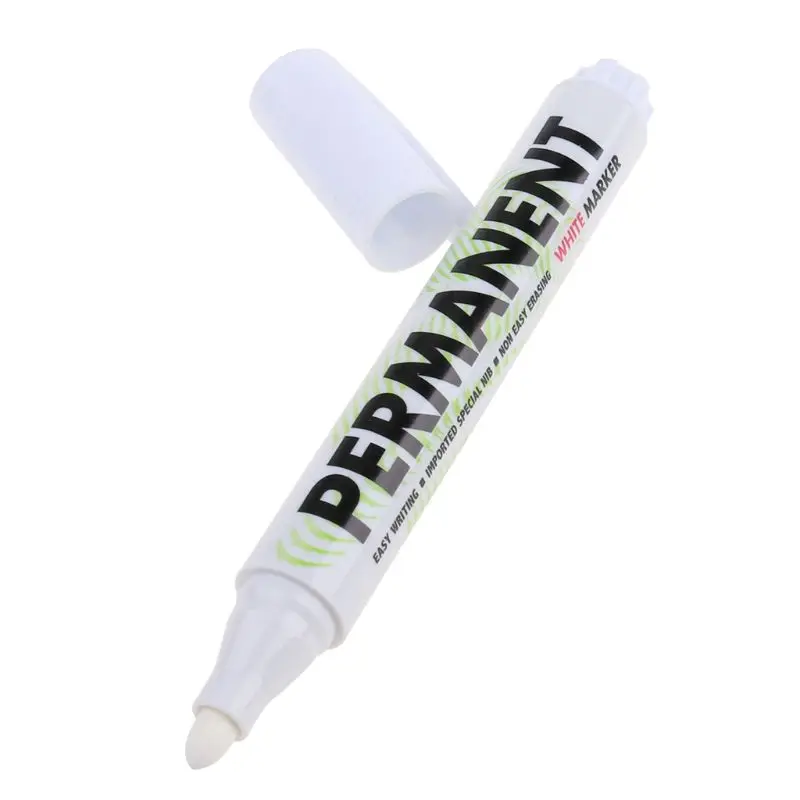 

White Marker Pen Paint Oil Car Tire Marker Pen Waterproof Paint Graffiti Pen K3KB