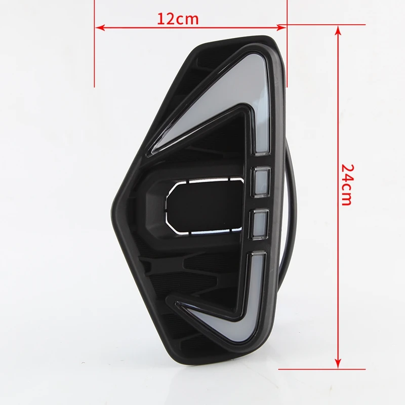 

LED Fog Lamp Running LED Style White & Amber Two Light Colors Foglights for Nisan NP300 2020 2021 Car Accessories