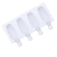 food safe silicone ice cream mould 4 cell big size ice cube tray 21 5%c3%972 1%c3%9712 5 cm popsicle mold diy homemade freezer ice maker