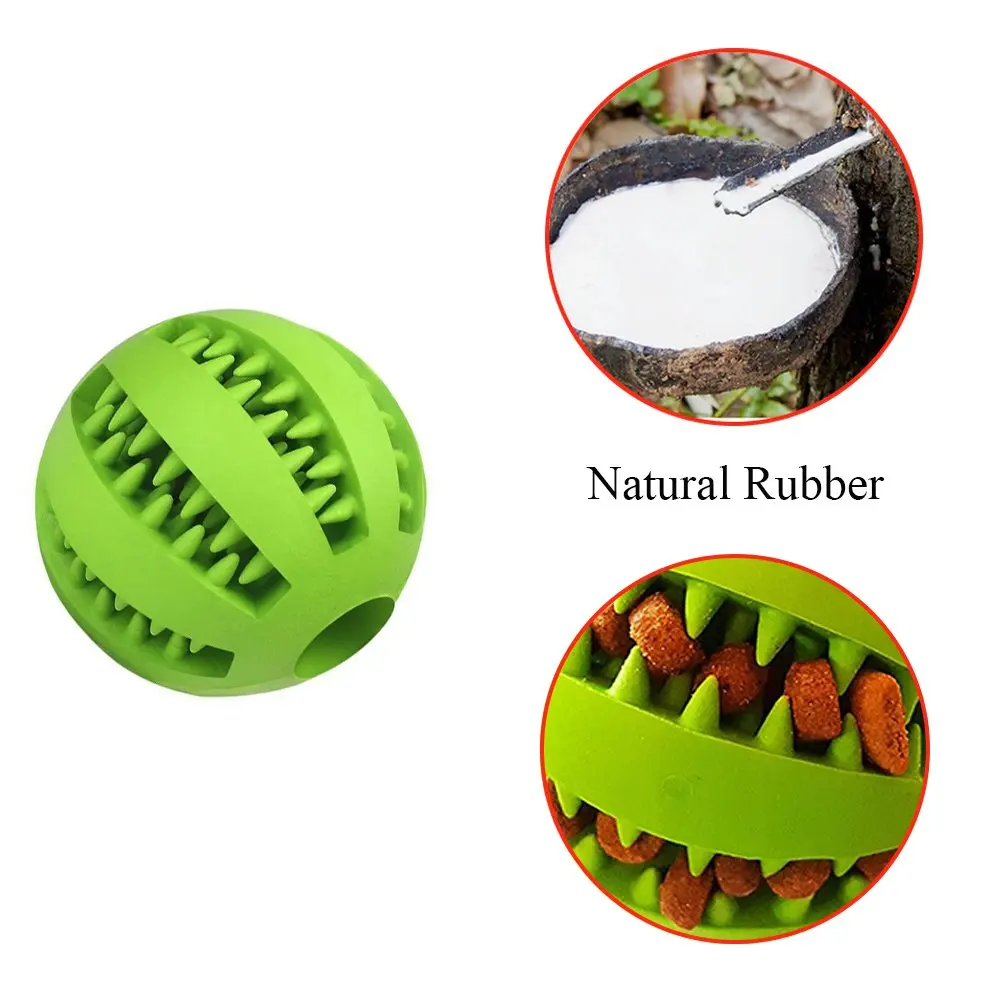 

things Dog toys for small puppy big dogs pet toy bite resistant rubber food dropping ball mint flavor tooth cleaning teether
