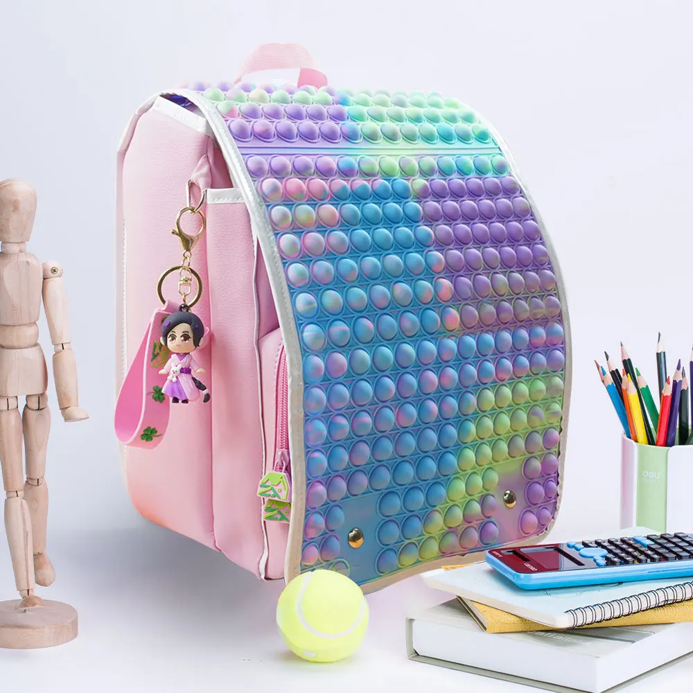 Вместительный поп-рюкзак игрушки-антистресс большой размер кошелек-Поппер сумка - Фото №1
