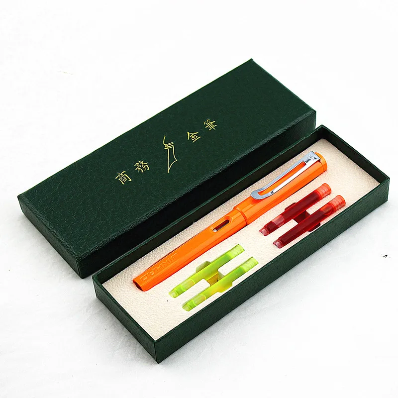 Jinhao 599 пластиковая перьевая ручка 4 вида цветов 0 38/0 5 мм каллиграфическая