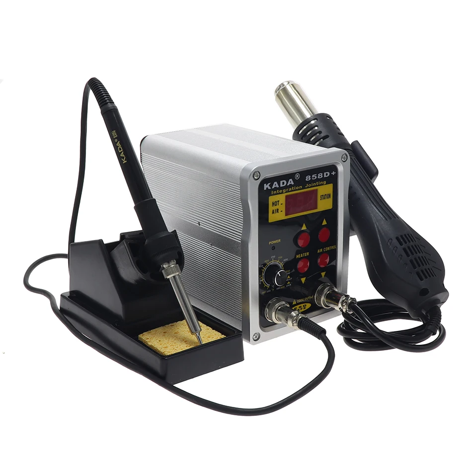 Электрический паяльник KADA 858D + 2 в 1 станция для распайки микросхем SOIC QFP PLCC