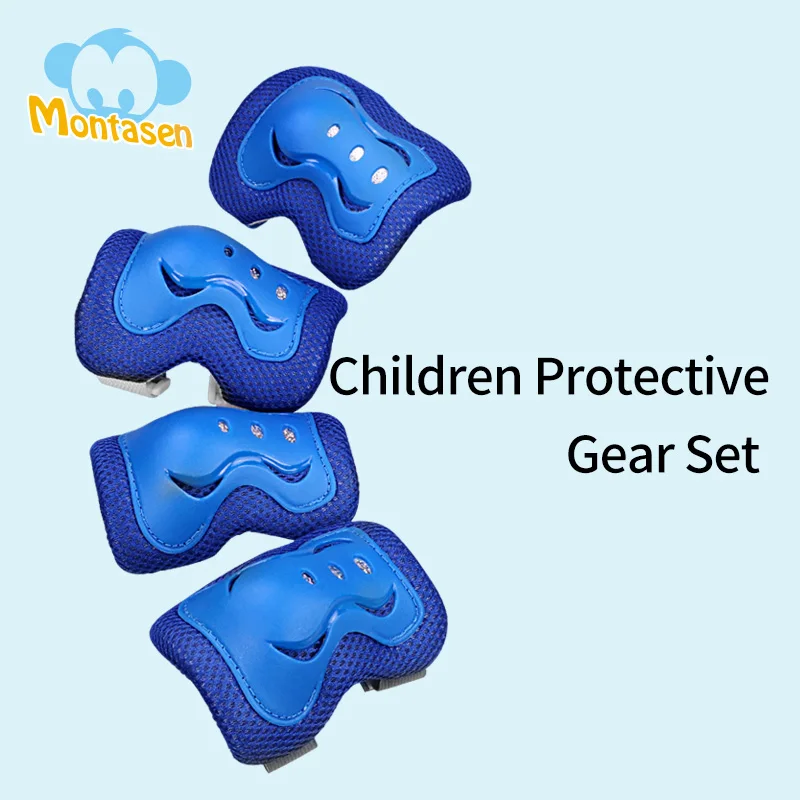 Детский велосипедный шлем MONTASEN защитный для мальчиков и девочек Одноцветный