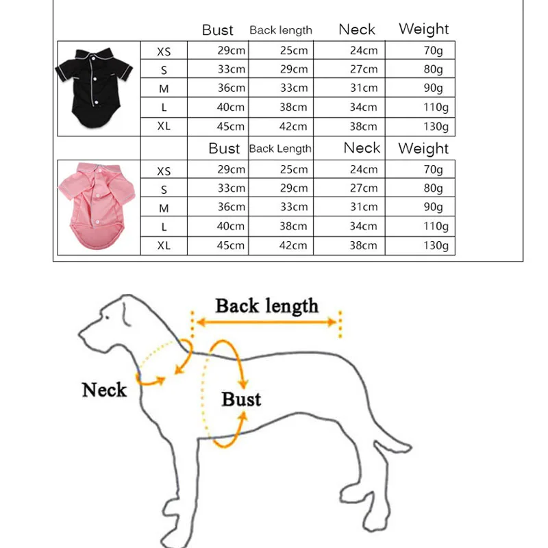 

PUOUPUOU Cute Solid Pet Dog Clothes Comfortable Dogs Clothes Coat for Small Dogs Clothing Breathable Ropa Para Perro XS-XXL