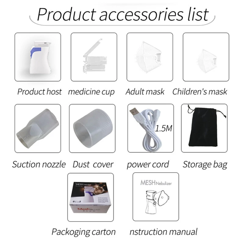 Inhale Nebulizer Nebulizador Health Care ручной пьезоэлектрический распылитель для детей и взрослых мини портативный распылитель inalador