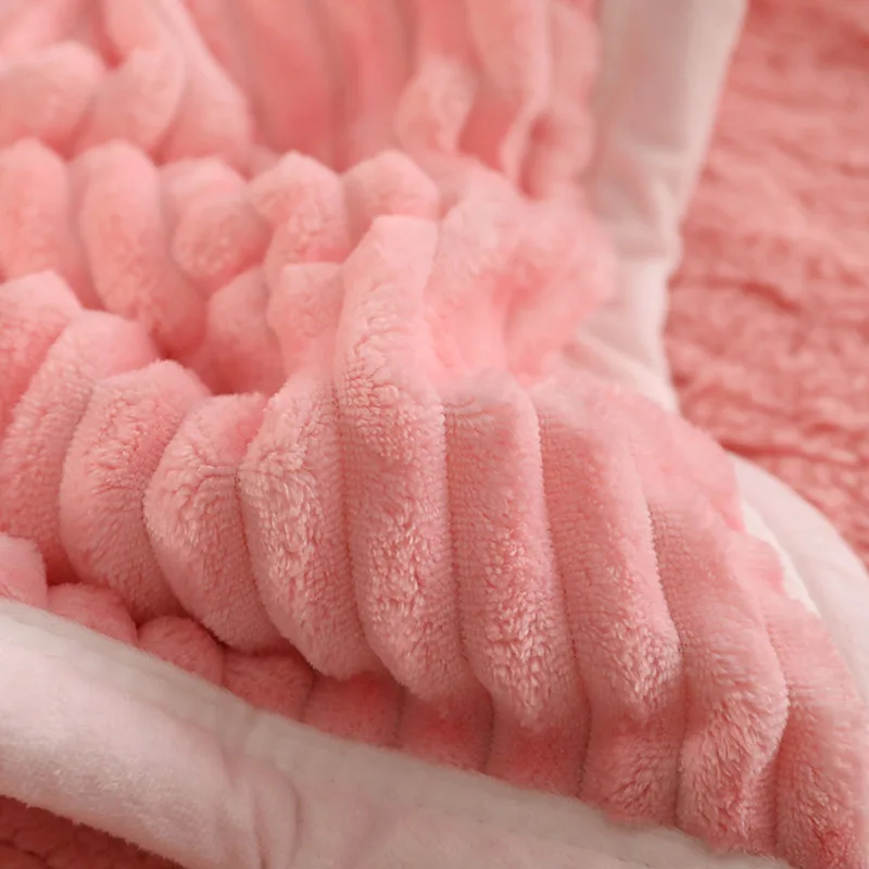 Флисовые одеяла и принцессы толстые теплые зимние для взрослых двойные