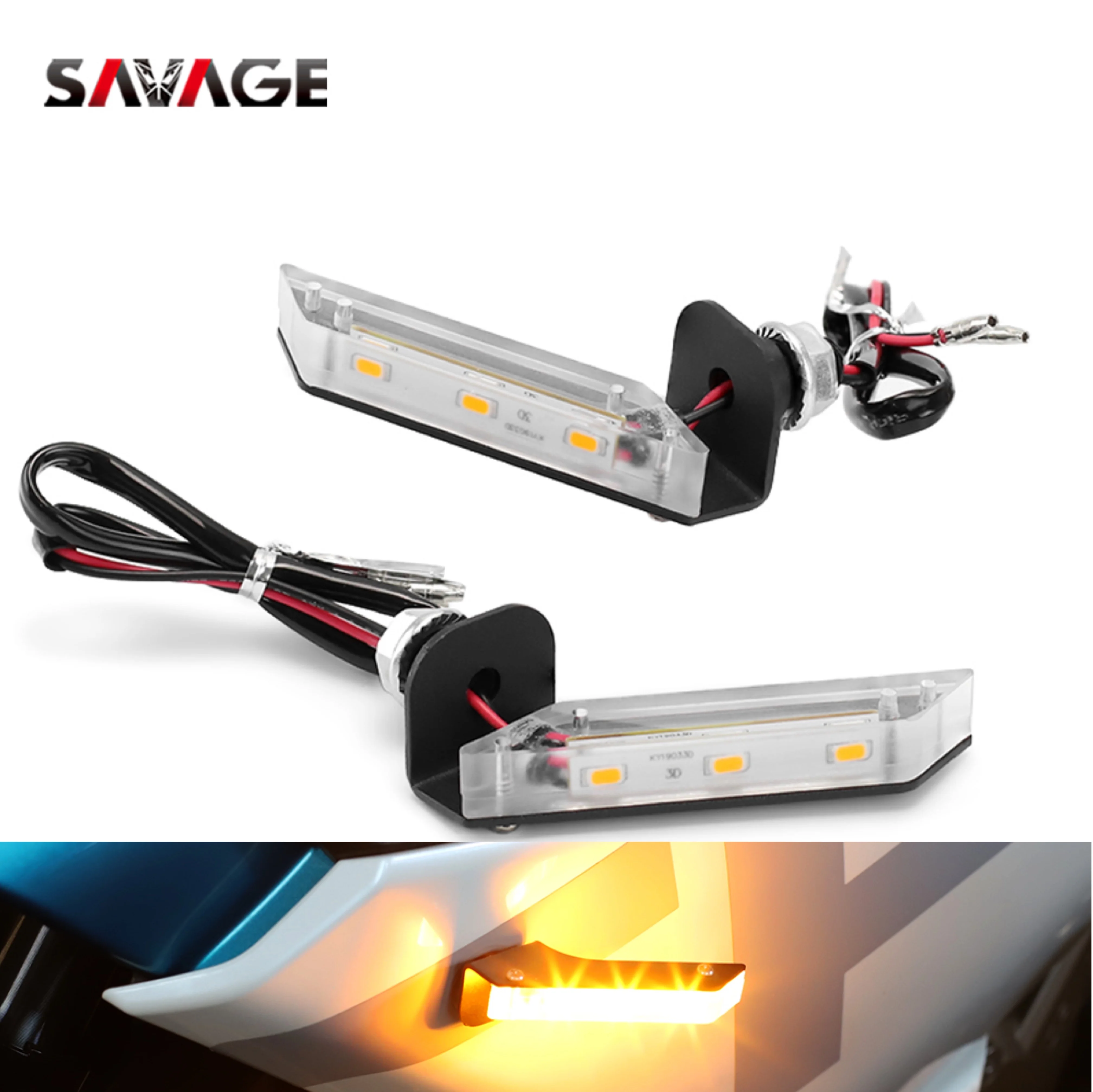 

LED Turn Signals For HONDA Invisible Wing Indicator Lamp CB190R CB190X CBF 190TR CBF 190X CBF 190R CB400F CB400X Motorcycle