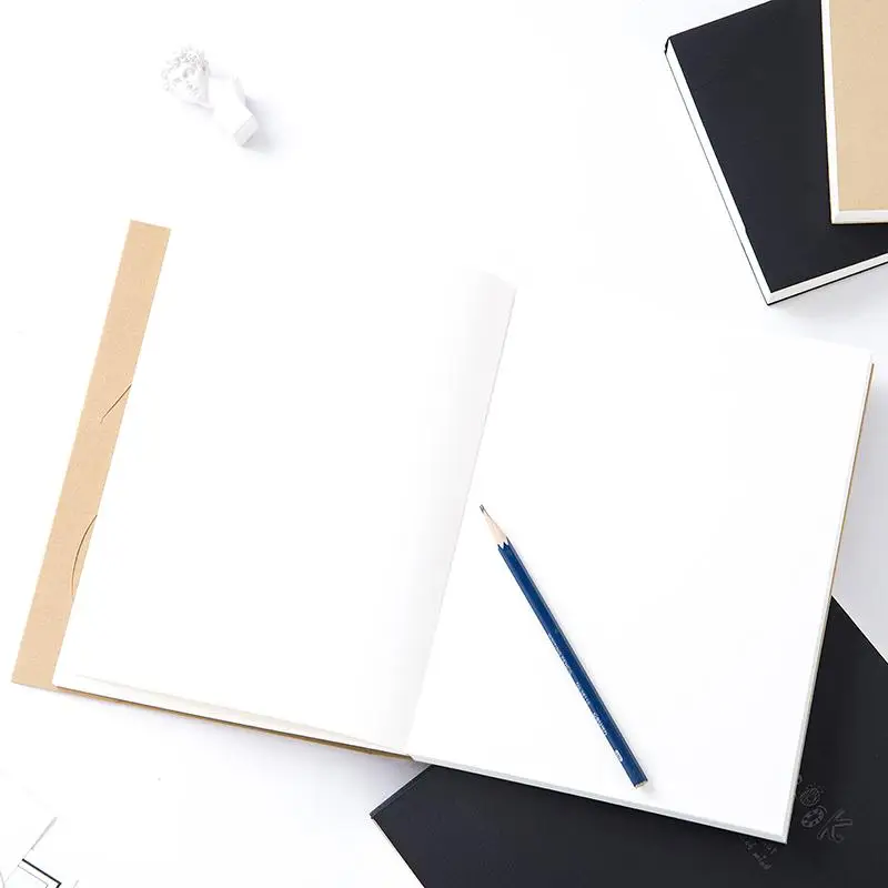

A5 B5 16K Blank Kraft Paper Sketchbook Student Painting Book Art Professional Painting Paper Teacher Office Student Stationery