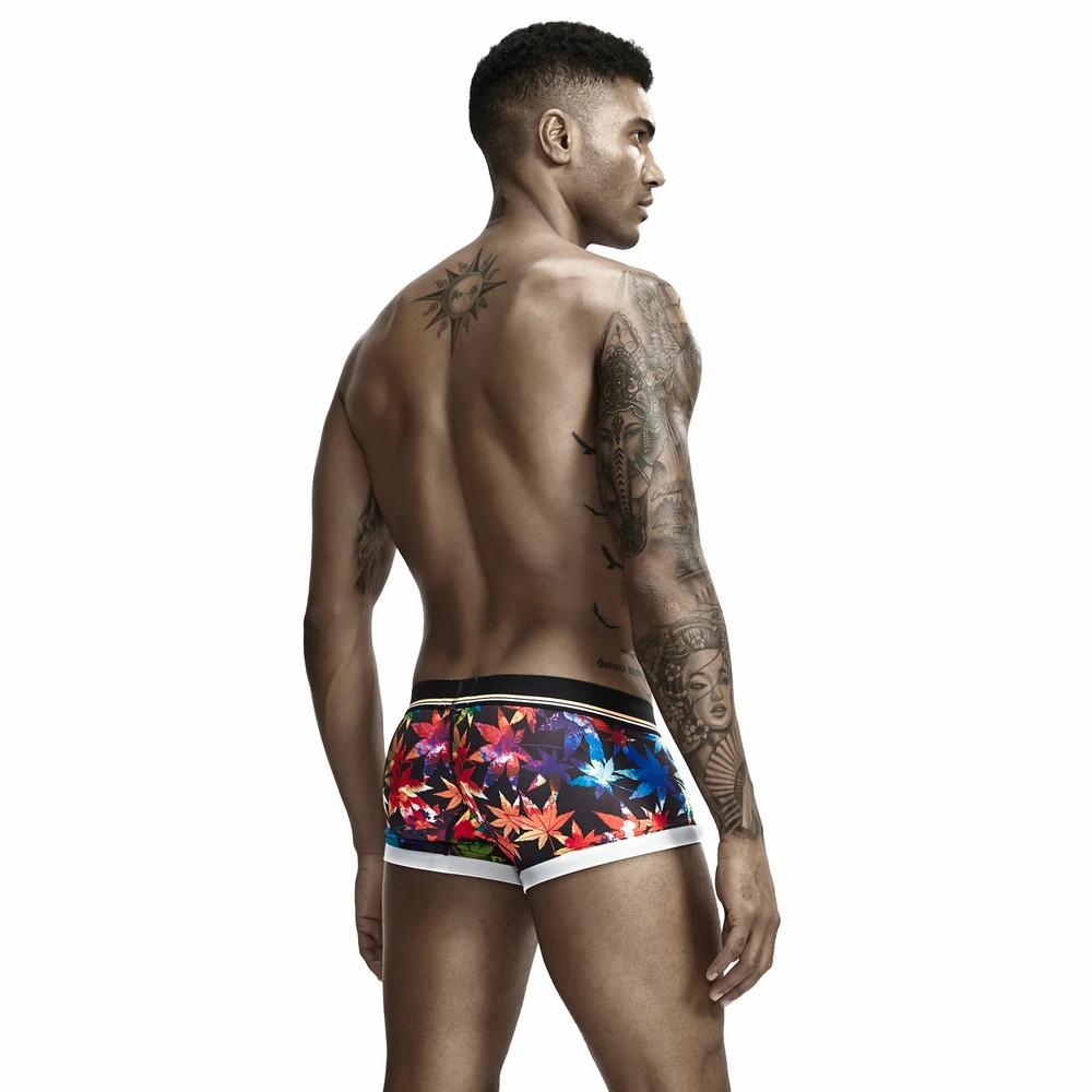 Men Underwear Comfortable and breathable boxer Fashion Boxers color print fashion Shorts Home Loose  Men boxer