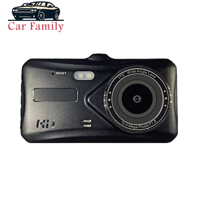 Автомобильный семейный видеорегистратор 4 дюйма Full HD 1080P IPS экран камера заднего