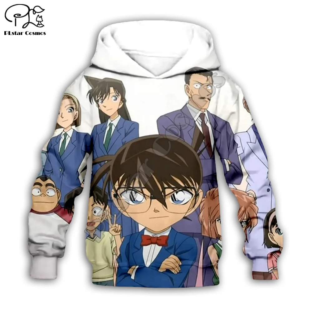 Kawaii Detective Conan/Детская толстовка с 3D рисунком для малышей новый свитшот аниме