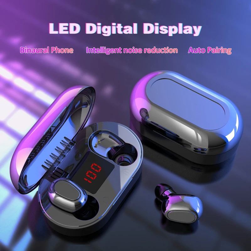 Беспроводные наушники bluetooth 5 0 TWS HIFI IN EAR водонепроницаемые Авто сопряжение
