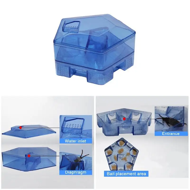 

Cockroach Trap Plastic Reusable Insect Bug Catcher Non-Toxic Flea Roach Pest Killer cucarachas eliminar
