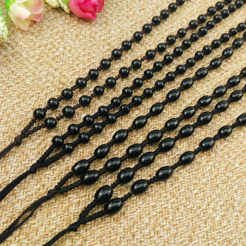 2 шт. ручной вязки ожерелье шнур из шелковой нити для кулона-счастливая круглая