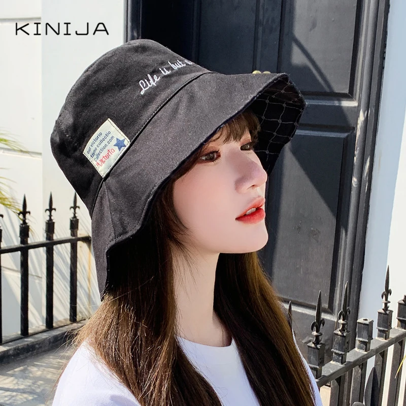 Двойной вышитый рыбацкий головной убор с буквенным принтом защита от