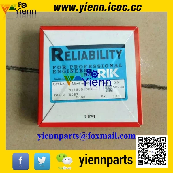 Для Mitsubishi 6DS7 6DS70 поршневое кольцо ME024409 ME023333 для KATO HD400G HD550G DH500 HD550 экскаваторы