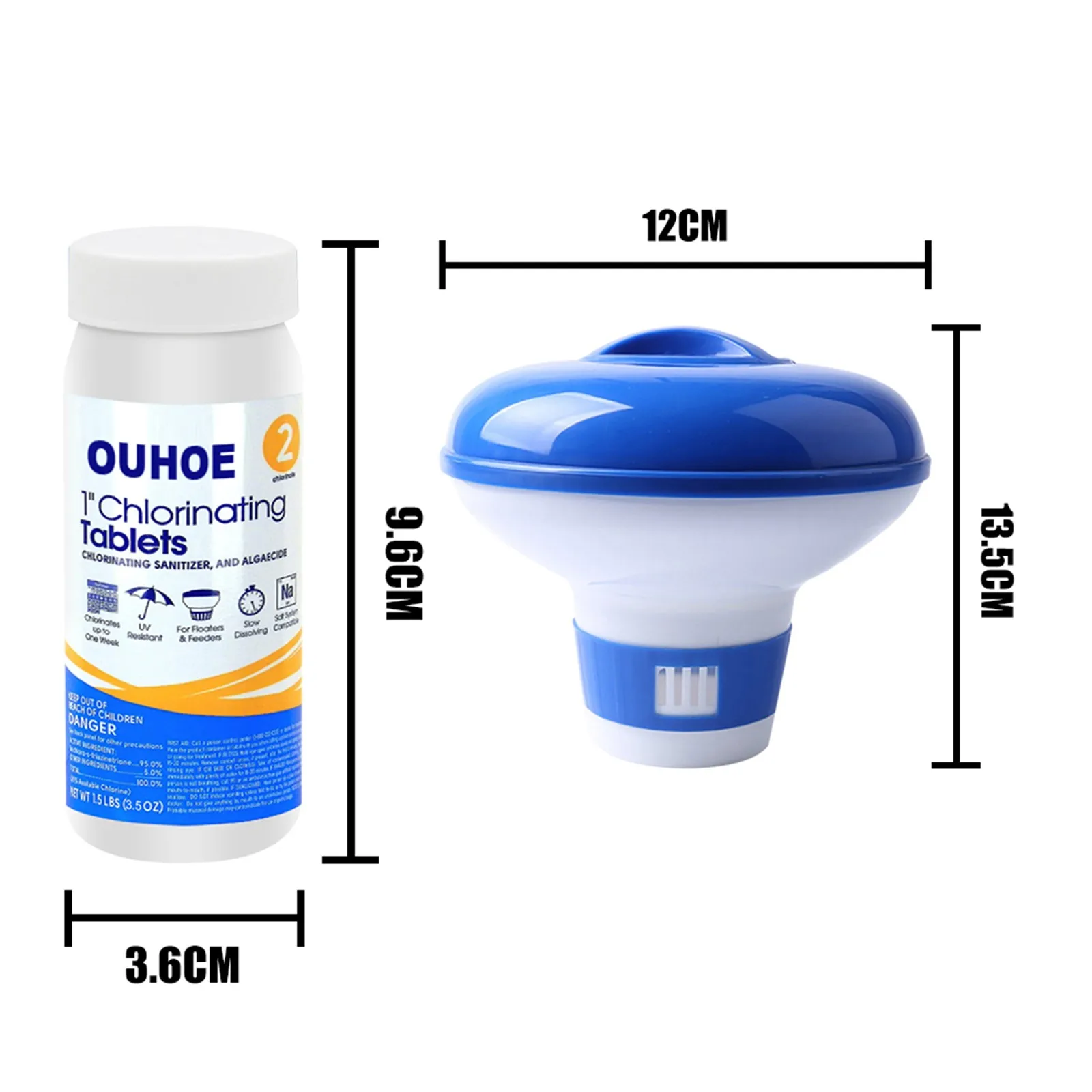 Многофункциональное средство для удаления пятен в бассейне шипучие таблетки