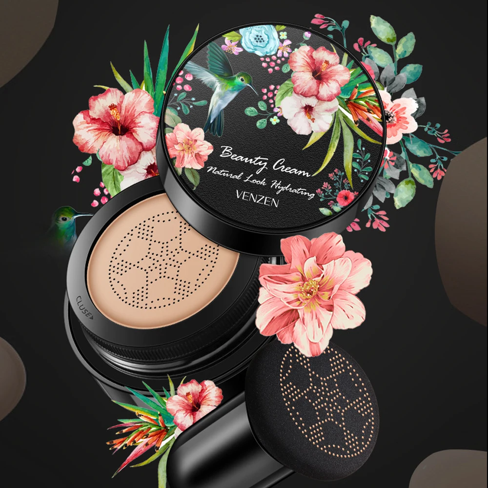 Bb крем с воздушной подушкой в виде грибов увлажняющее покрытие пятна равномерный