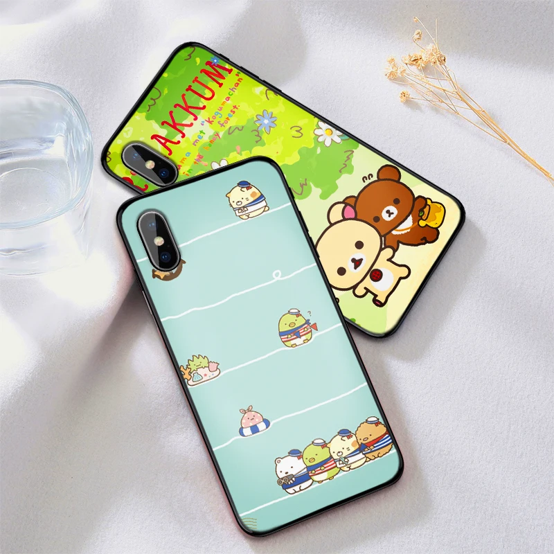 Носки с рисунком медведя из мультика десерты еда Мягкий силиконовый чехол для