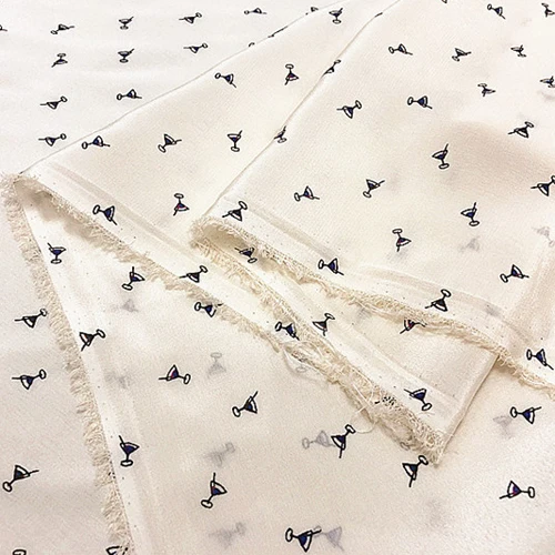 Мини Бутылочки для напитков из 100% чистого шелка с принтом ширина 140 см SCDC841|Ткань| |