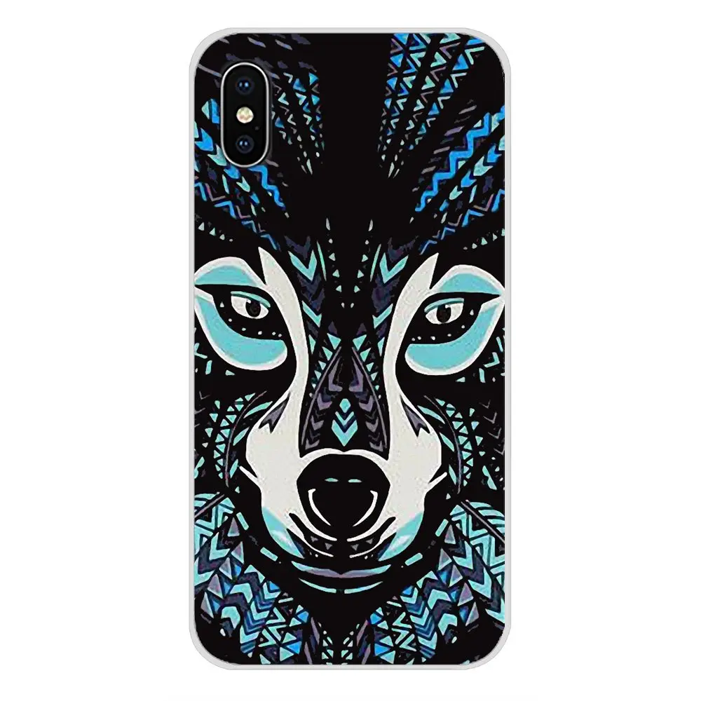 Чехол из ТПУ со светящимися животными слоном волком тигром для Samsung Galaxy S3 S4 S5 Mini S6