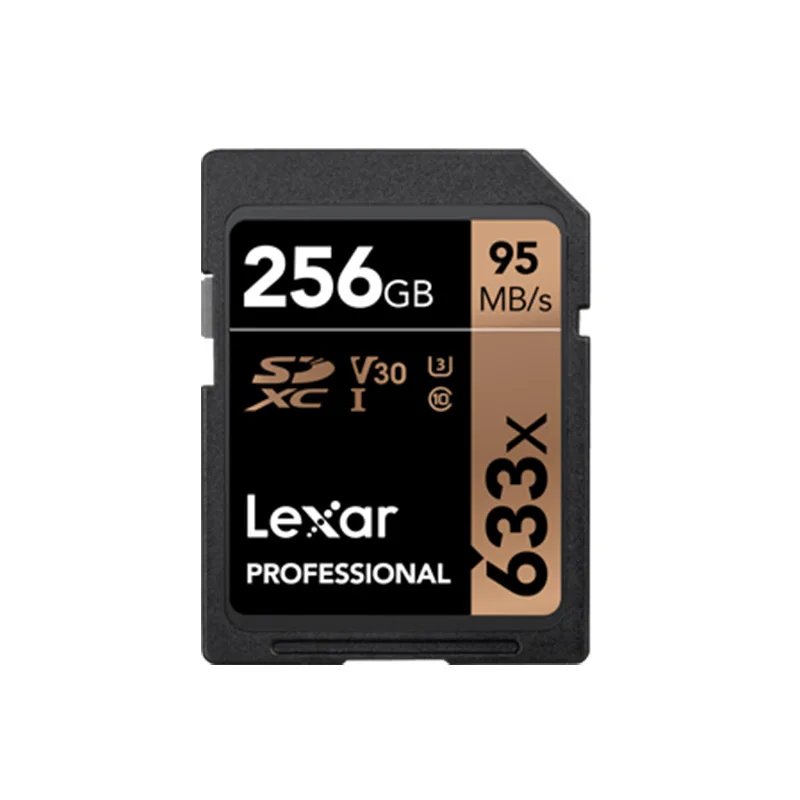 Оригинальная sd карта Lexar 633X16 ГБ, карта памяти 64 Гб/128 ГБ/256 ГБ/512 ГБ, sd-карта 32 Гб U3 SDXC, высокоскоростная 1080p 3D 4K для камеры - Емкость: 256 МБ