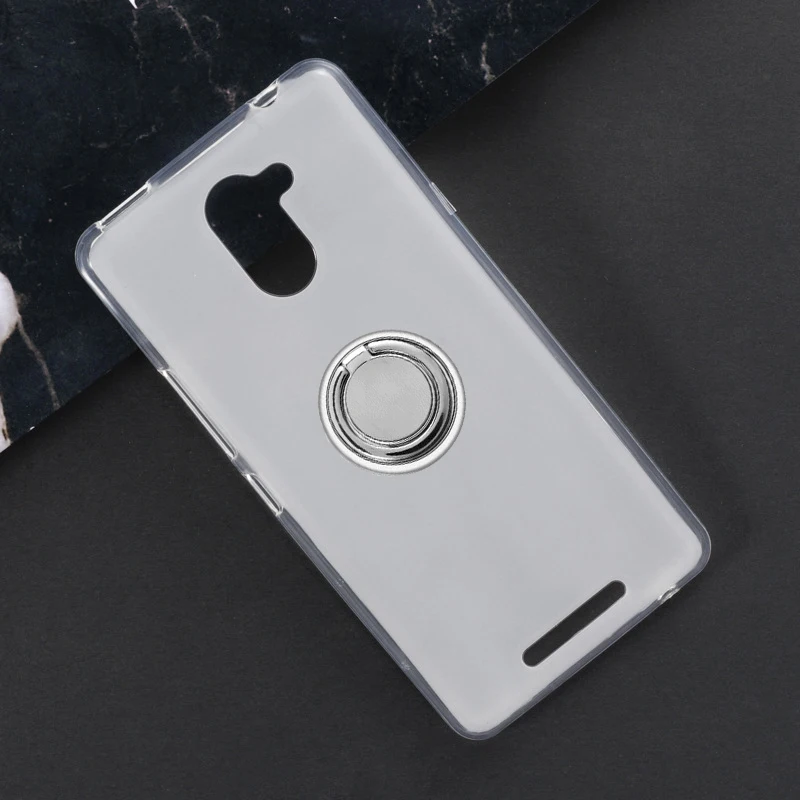 Для BQ Aquaris U Plus задняя крышка кольцо держатель Кронштейн чехол для телефона из силикона и ТПУ для чехол на AquarisU UPlus