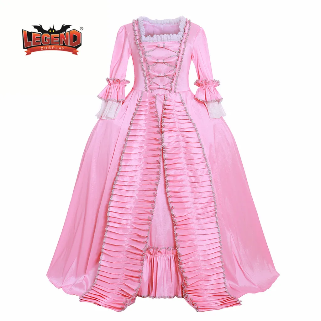 Платье Марии Антуанетты рококо модный костюм regencydress 18 век розовое платье с