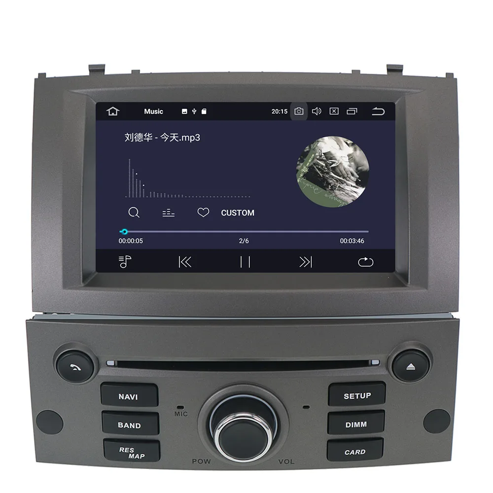 Android 10 0 автомобильный DVD-плеер с радио стерео GPS для Peugeot 407 2004 2005 2006 2007 -2010 навигация