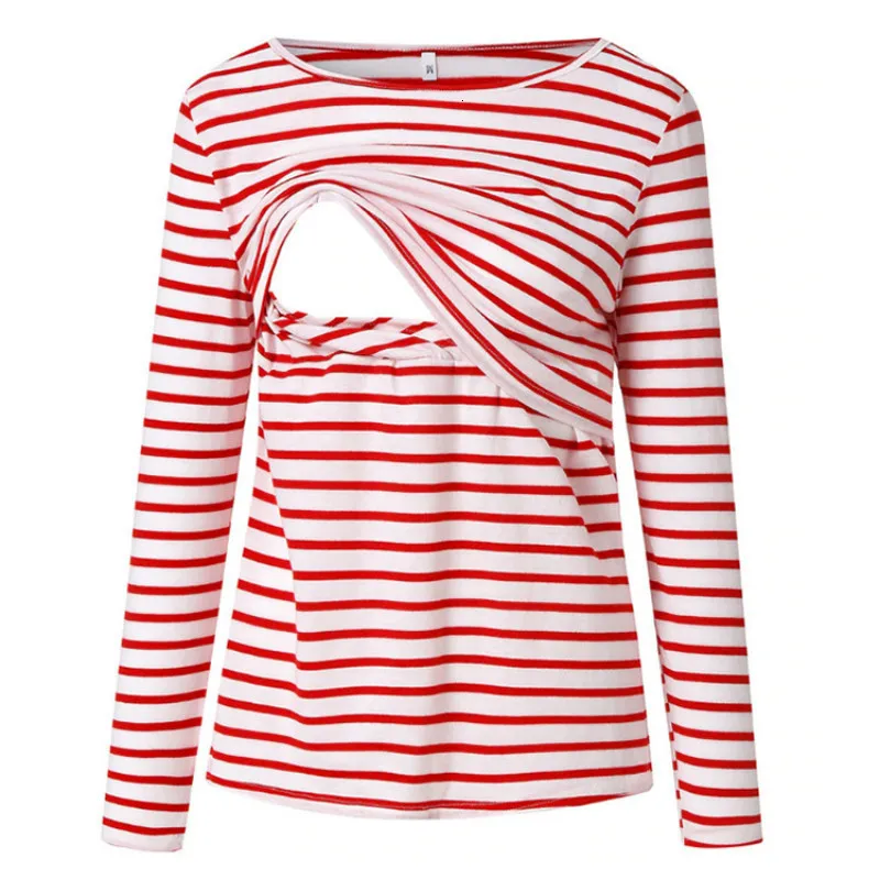 Топ для кормящих мам платье в полоску беременных Саморазвитие кормления грудью с