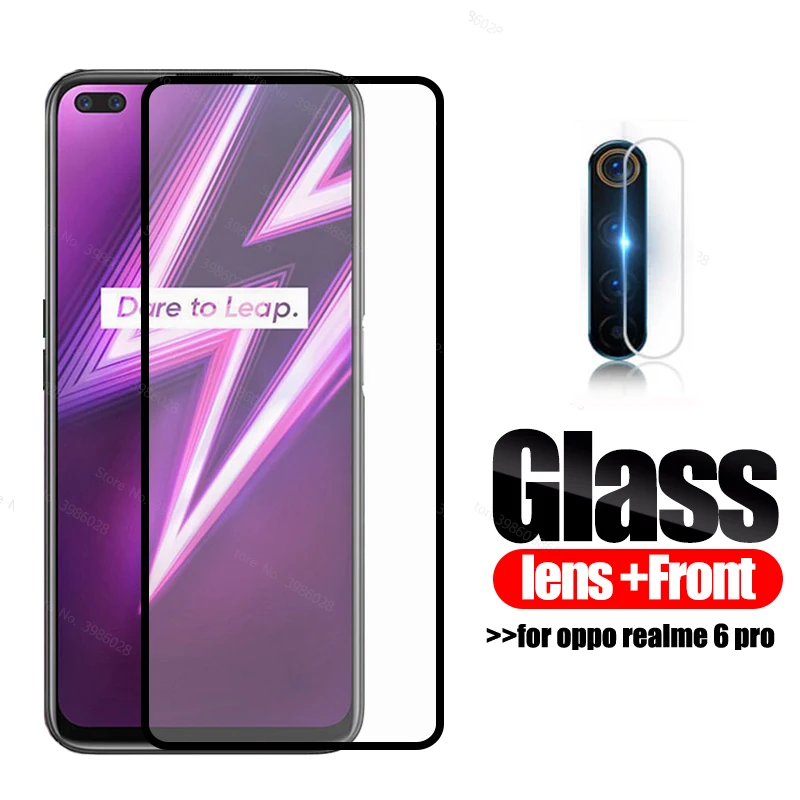 Защитное стекло 2 в 1 для Oppo Realme 6 Pro закаленное Realmi 6i Realme6 i 6Pro realme